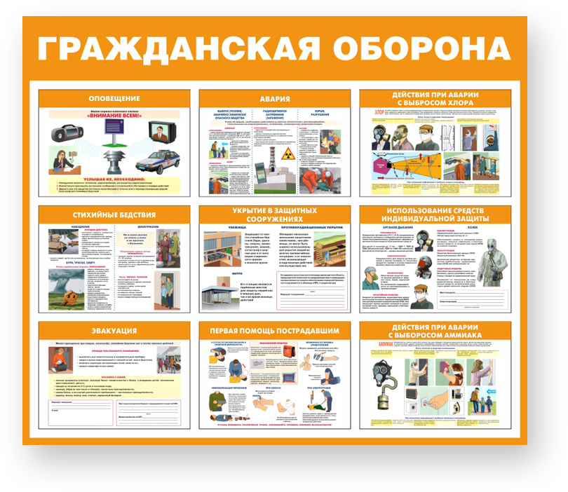 Стенды ГО и ЧС | Производственная компания «Стандарт»